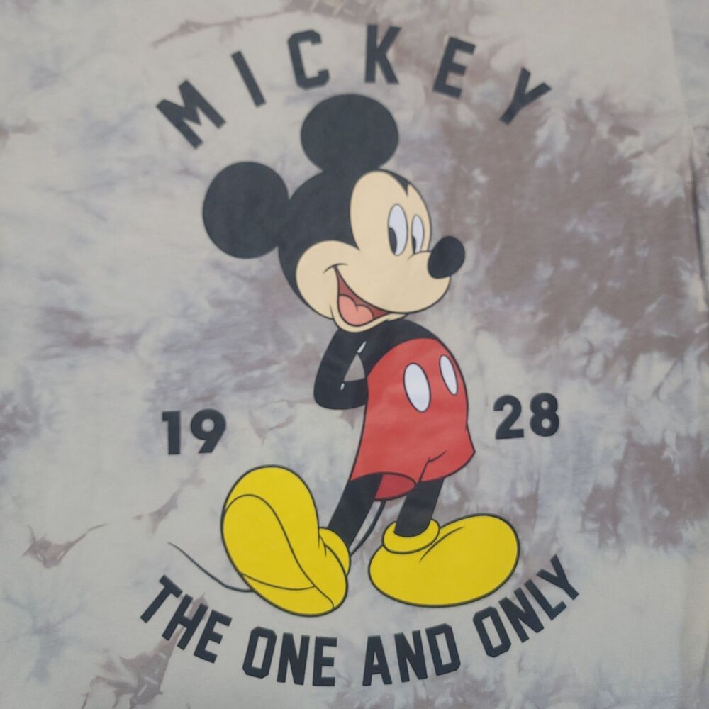 Disney Mickey Mouse Long Sleeve Shirt Womens M "The One and Only 1928" Tie-Dye - Picture 2 of 10